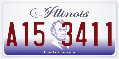 IL license plate A153411