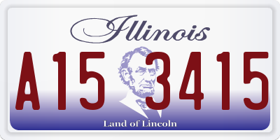 IL license plate A153415