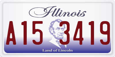 IL license plate A153419