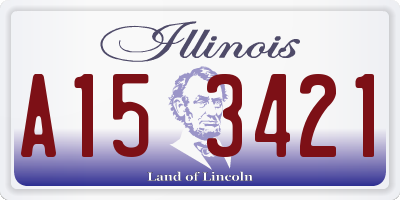 IL license plate A153421