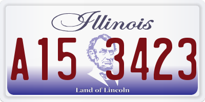 IL license plate A153423