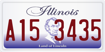 IL license plate A153435