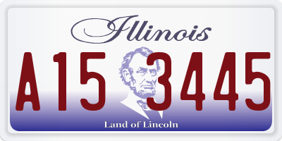 IL license plate A153445