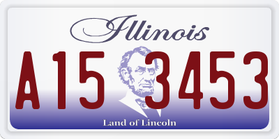 IL license plate A153453