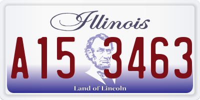 IL license plate A153463