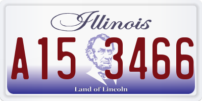 IL license plate A153466