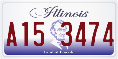 IL license plate A153474