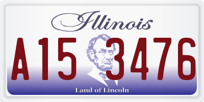 IL license plate A153476