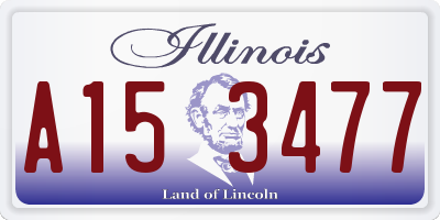 IL license plate A153477
