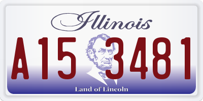 IL license plate A153481
