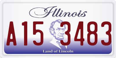 IL license plate A153483
