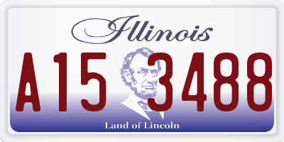 IL license plate A153488