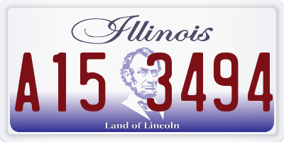 IL license plate A153494