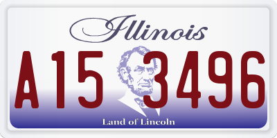 IL license plate A153496