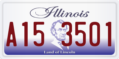 IL license plate A153501