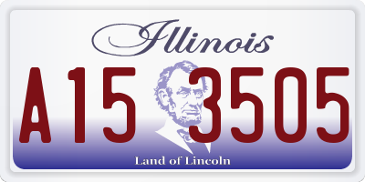 IL license plate A153505