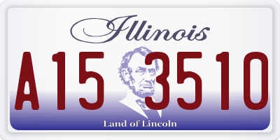 IL license plate A153510