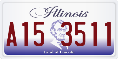 IL license plate A153511