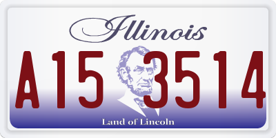 IL license plate A153514