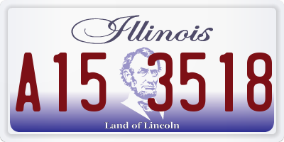IL license plate A153518