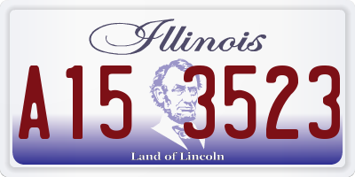 IL license plate A153523