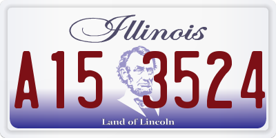 IL license plate A153524