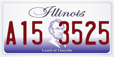 IL license plate A153525