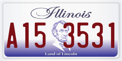 IL license plate A153531