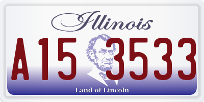 IL license plate A153533