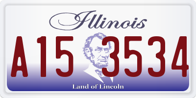 IL license plate A153534