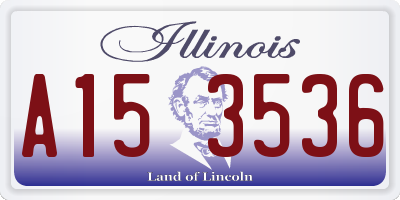 IL license plate A153536