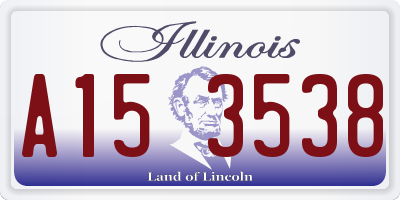 IL license plate A153538