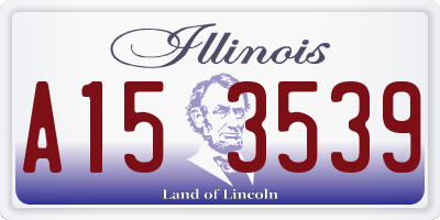 IL license plate A153539