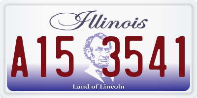 IL license plate A153541