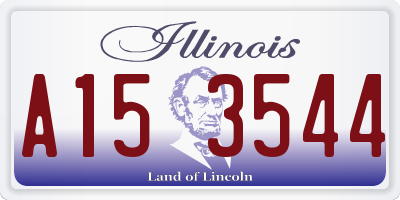 IL license plate A153544
