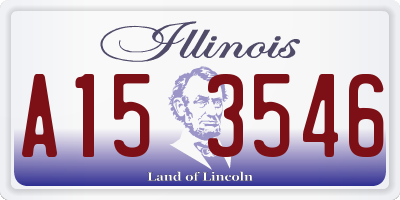 IL license plate A153546
