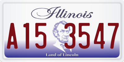 IL license plate A153547