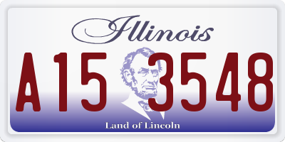 IL license plate A153548