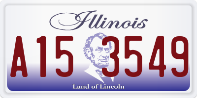 IL license plate A153549