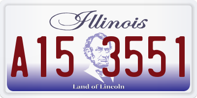 IL license plate A153551