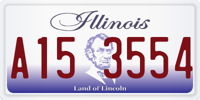 IL license plate A153554
