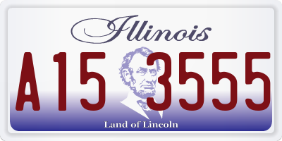 IL license plate A153555