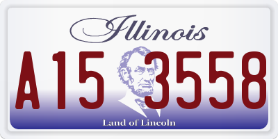 IL license plate A153558