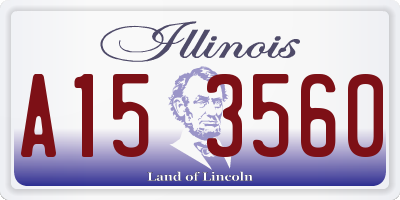 IL license plate A153560