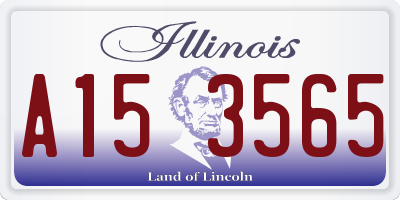 IL license plate A153565
