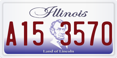 IL license plate A153570