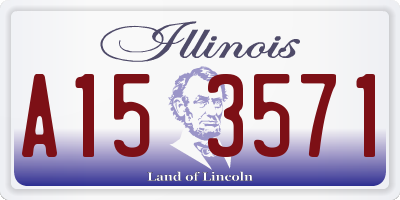 IL license plate A153571