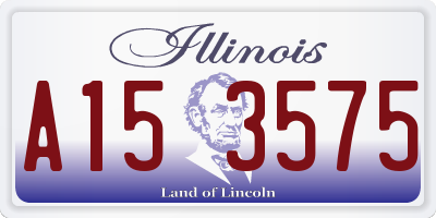 IL license plate A153575