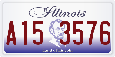 IL license plate A153576