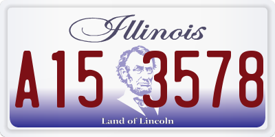 IL license plate A153578